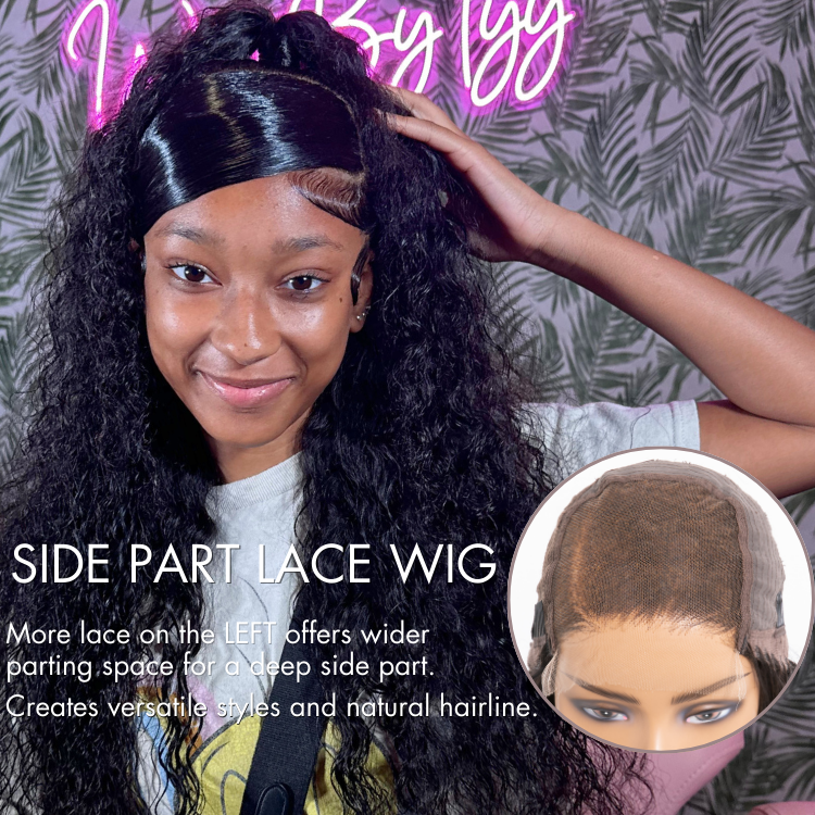 Glueless Curly T-Part Lace Human Hair Wig - Blonde Pre-Plucked | 10"-28"