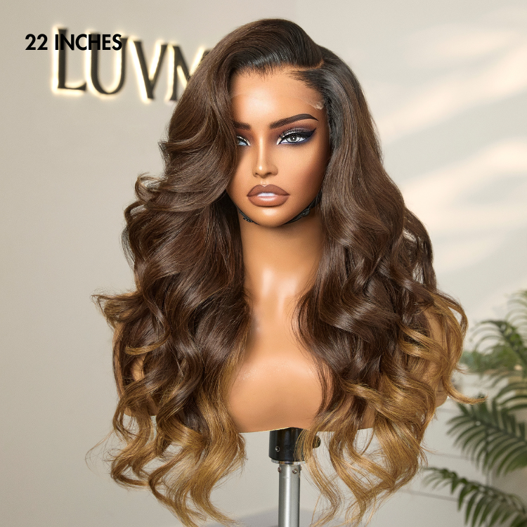 Glueless HD Lace Body Wave T-Part Lace Human Hair Wig - Red | 10"-28"