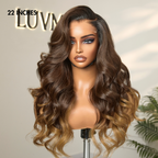Glueless HD Lace Body Wave T-Part Lace Human Hair Wig - Red | 10"-28"