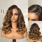 Glueless HD Lace Body Wave T-Part Lace Human Hair Wig - Red | 10"-28"