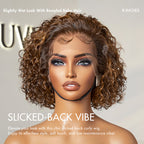 Glueless Pixie Human Hair Wig - Red | 8"-14"