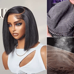 Glueless HD Lace Bob T-Part Lace Human Hair Wig - Blonde | 8"-14"