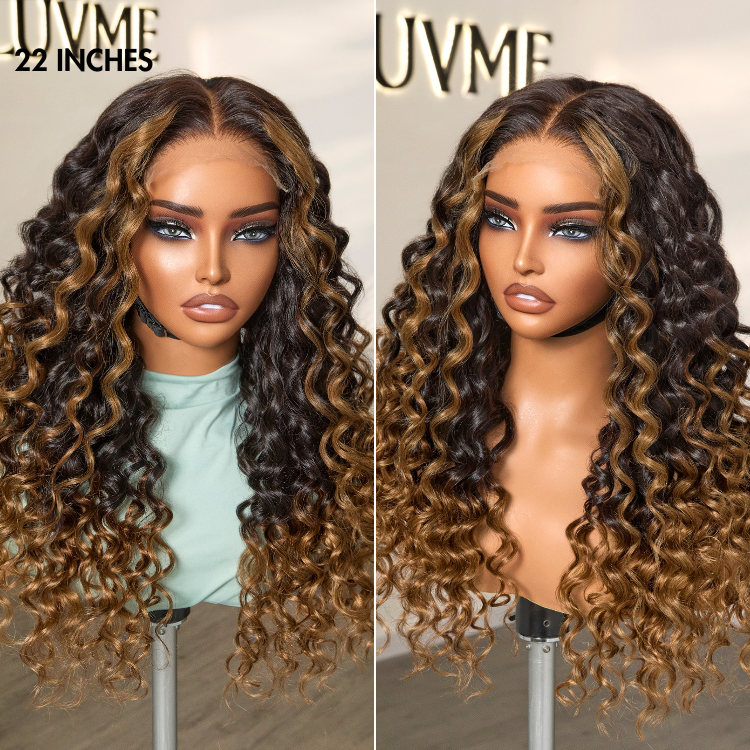 Glueless HD Lace Curly U-Part Human Hair Wig - Red | 10"-28"