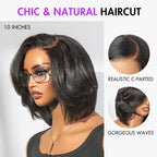 Glueless HD Lace Layered T-Part Lace Human Hair Wig - Red | 8"-14"