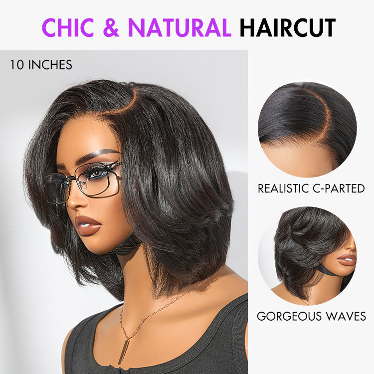 Glueless HD Lace Layered T-Part Lace Human Hair Wig - Red | 8"-14"