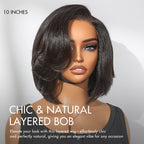 Glueless HD Lace Layered T-Part Lace Human Hair Wig - Red | 8"-14"