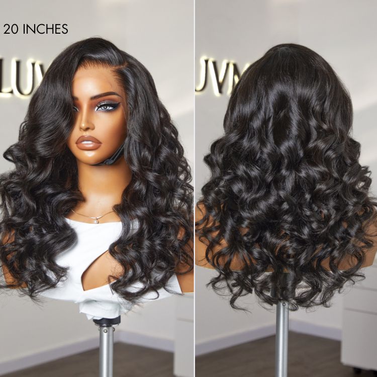 Glueless HD Lace Body Wave T-Part Lace Human Hair Wig - Blonde | 10"-28"