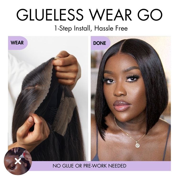 Glueless HD Lace Bob T-Part Lace Human Hair Wig | 8"-14"