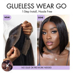 Glueless HD Lace Bob T-Part Lace Human Hair Wig | 8"-14"