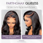 Glueless HD Lace Body Wave T-Part Lace Human Hair Wig | 10"-28"