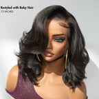 Glueless Body Wave 13X4 Frontal Human Hair Wig - Highlight | 10"-28"