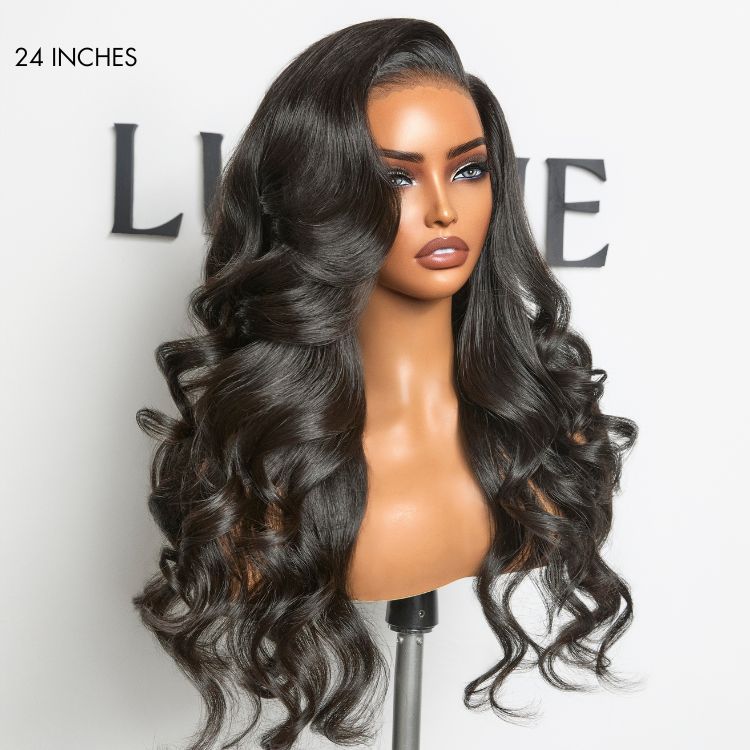 Glueless HD Lace Body Wave T-Part Lace Human Hair Wig - Blonde | 10"-28"