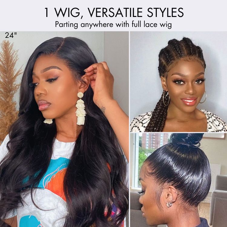 Glueless HD Lace Body Wave T-Part Lace Human Hair Wig - Blonde | 10"-28"