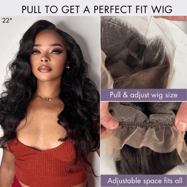Glueless HD Lace Body Wave T-Part Lace Human Hair Wig - Blonde | 10"-28"