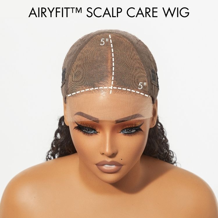 Glueless Curly T-Part Lace Human Hair Wig - Highlight | 10"-28"