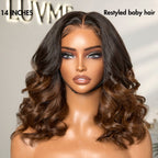 Glueless Loose Wave T-Part Lace Human Hair Wig - Red | 10"-28"
