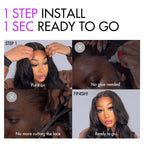 Glueless Loose Wave 5X5 Closure Human Hair Wig - Grey | 8"-14"