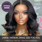 Glueless Loose Wave 5X5 Closure Human Hair Wig - Grey | 8"-14"
