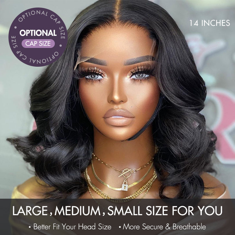 Glueless Loose Wave 5X5 Closure Human Hair Wig - Grey | 8"-14"