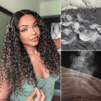 Glueless Curly T-Part Lace Human Hair Wig - Blonde | 10"-28"