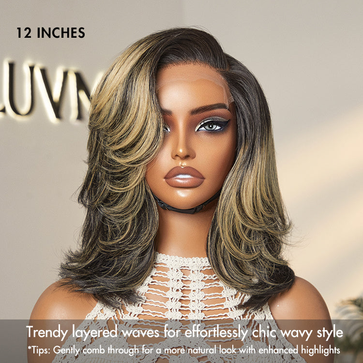 Glueless HD Lace Layered T-Part Lace Human Hair Wig - Red | 10"-28"