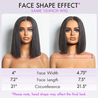 Glueless HD Lace Bob T-Part Lace Human Hair Wig | 8"-14"