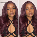 Glueless Layered T-Part Lace Human Hair Wig - Red | 10"-28"
