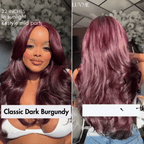 Glueless Layered T-Part Lace Human Hair Wig - Red | 10"-28"