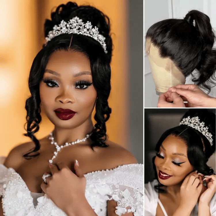 Glueless HD Lace Body Wave T-Part Lace Human Hair Wig - Blonde | 10"-28"