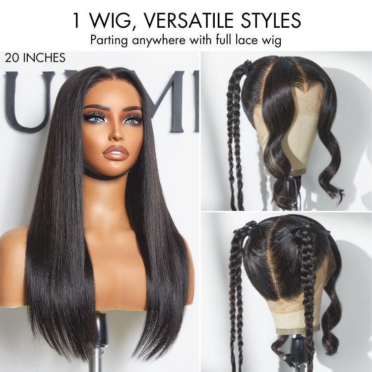 Glueless HD Lace Straight T-Part Lace Human Hair Wig - Blonde | 10"-28"