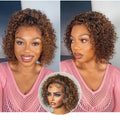 Glueless Pixie Human Hair Wig - Red | 8"-14"