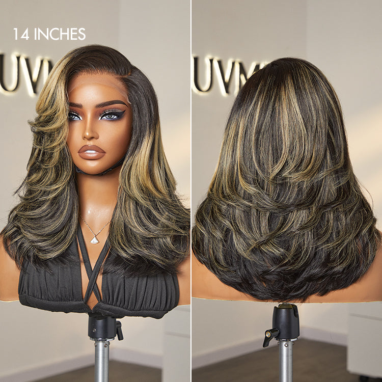 Glueless HD Lace Layered T-Part Lace Human Hair Wig - Red | 10"-28"