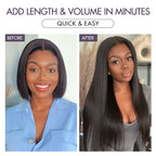 Kinky Straight Human Hair Wig | 10"-28"