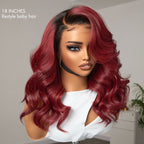 Body Wave 13X4 Frontal Human Hair Wig - Red | 10"-28"