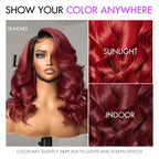 Body Wave 13X4 Frontal Human Hair Wig - Red | 10"-28"