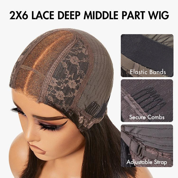 Glueless HD Lace Bob T-Part Lace Human Hair Wig - Red | 8"-14"