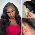 Glueless HD Lace Body Wave T-Part Lace Human Hair Wig - Blonde | 10"-28"