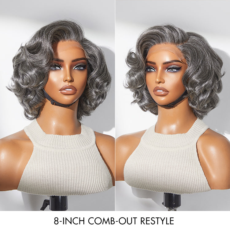 Glueless HD Lace Bob T-Part Lace Human Hair Wig - Highlight | 8"-14"
