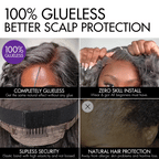 Glueless HD Lace Layered T-Part Lace Human Hair Wig - Grey | 10"-28"