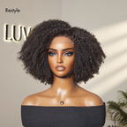 Glueless Curly 5X5 Closure Human Hair Wig - Grey | 10"-28"