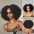 Glueless Curly 5X5 Closure Human Hair Wig - Grey | 10"-28"