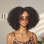 Glueless Curly 5X5 Closure Human Hair Wig - Grey | 10"-28"