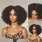 Glueless Curly 5X5 Closure Human Hair Wig - Grey | 10"-28"
