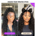 Glueless HD Lace Curly T-Part Lace Human Hair Wig - Blonde | 10"-28"