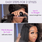 Glueless Water Wave T-Part Lace Human Hair Wig | 10"-28"