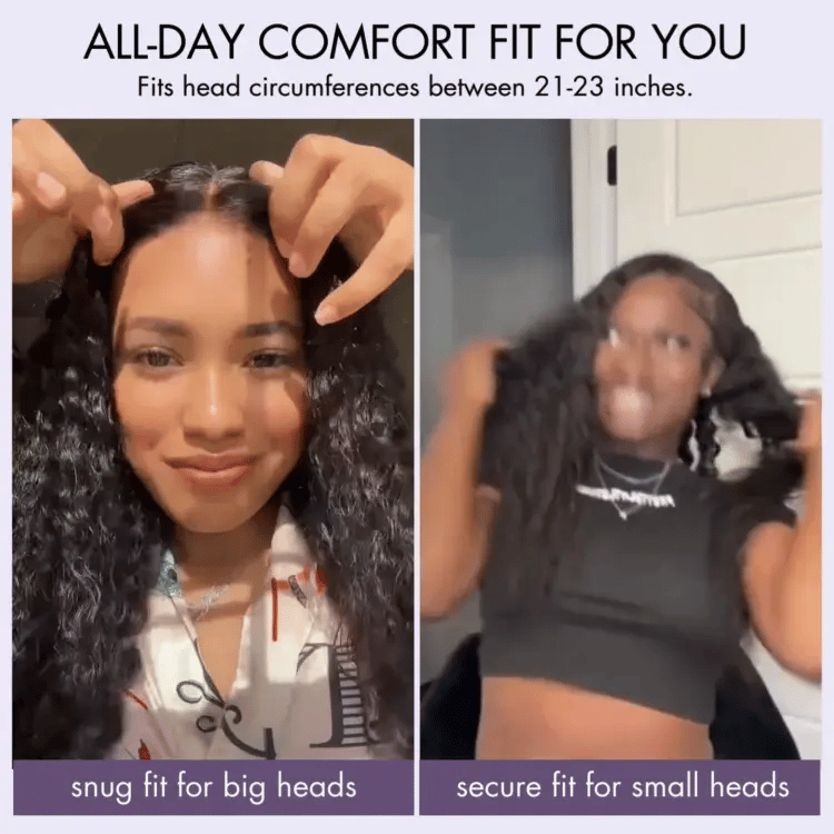 Glueless Curly T-Part Lace Human Hair Wig - Blonde | 10"-28"