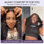 Glueless Curly T-Part Lace Human Hair Wig - Blonde | 10"-28"