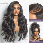Glueless HD Lace Body Wave T-Part Lace Human Hair Wig 250% Density | 10"-28"