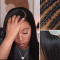 Glueless HD Lace Kinky Straight T-Part Lace Human Hair Wig - Blonde | 10"-28"