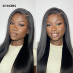 Glueless HD Lace Kinky Straight T-Part Lace Human Hair Wig - Blonde | 10"-28"